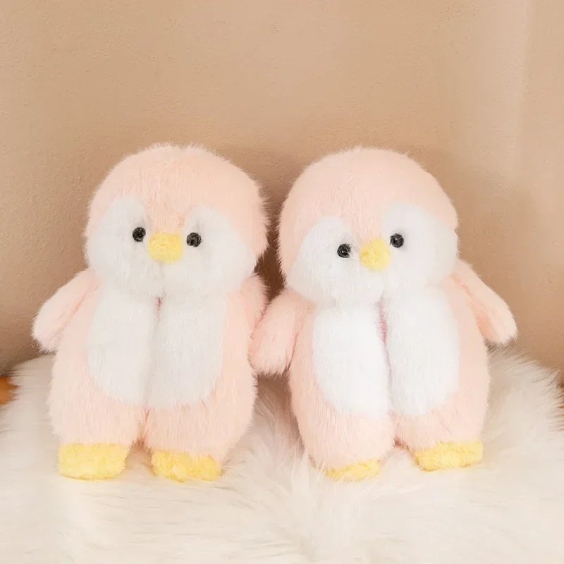 Cute Cartoon Penguin Cotton Slippers Package with Plush Thick Bottom Non-slip Soft Bottom Home Shoes Winter Ladies Indoor Warmth