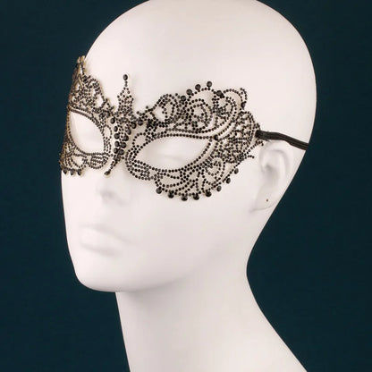 Wedding Dance Mask Headdress Bride Party Rhinestone Tassel Wedding Card Personality Mask Stage Accessories