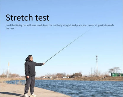 2.1-6.3-meter Lightweight Hard Tuned Carbon Fiber Fishing Rod Strength Fishing Rod Outdoor Fishing Equipment Travel Equipment