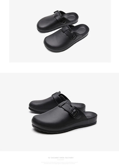 SmilePoP New Women Garden Slippers Kitchen Nonslip Men Slippers Outdoor Waterproof Women Sandals Easy Clean Light Home Shoes