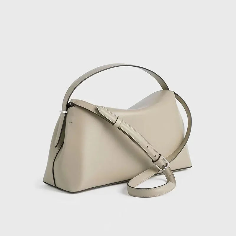 High Quality Messenger Bag 2025 New Large-capacity Fashion Light Luxury Niche Cowhide One-shoulder Commuter Female Bag