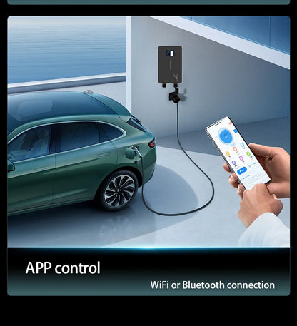 JIGU Type1 SAE J1772 EV Charger Station 32A Wallbox APP Function 7.6KW Charging Station Electric Vehicle Car