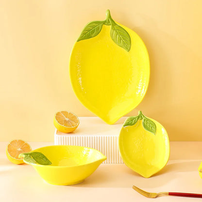 Vintage Lemon Teapot Coffee Cup and Saucer Set Beautiful Coffee Mug Modern Set Tania Bulhoes Luxury Design Cup