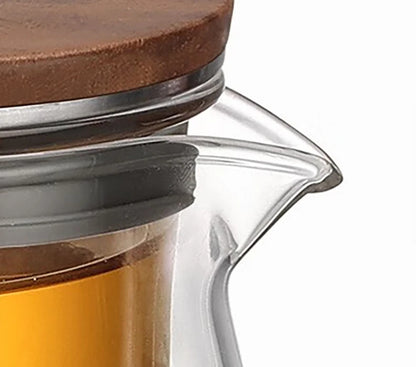 Bonston elegant cup insulation separation bubble teapot heat-resistant glass teapot simple filter tea cup 500ml