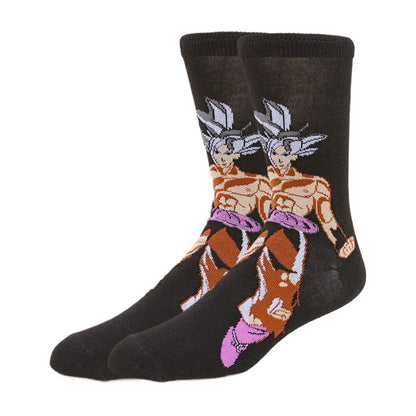 5Pairs BANDAI dragon ball Unisex Cartoon Anime Socks Hip Hop Street Style Novelty Funny Casual Crew Socks for Men Women