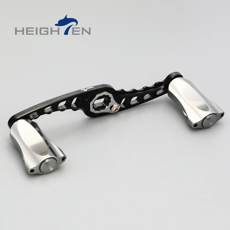 HEIGHTEN Baitcasting Reel Mod Kit Double Handle Center Distance 95mm +Diameter 21mm Knobs Lure Fishing Modification Accessories