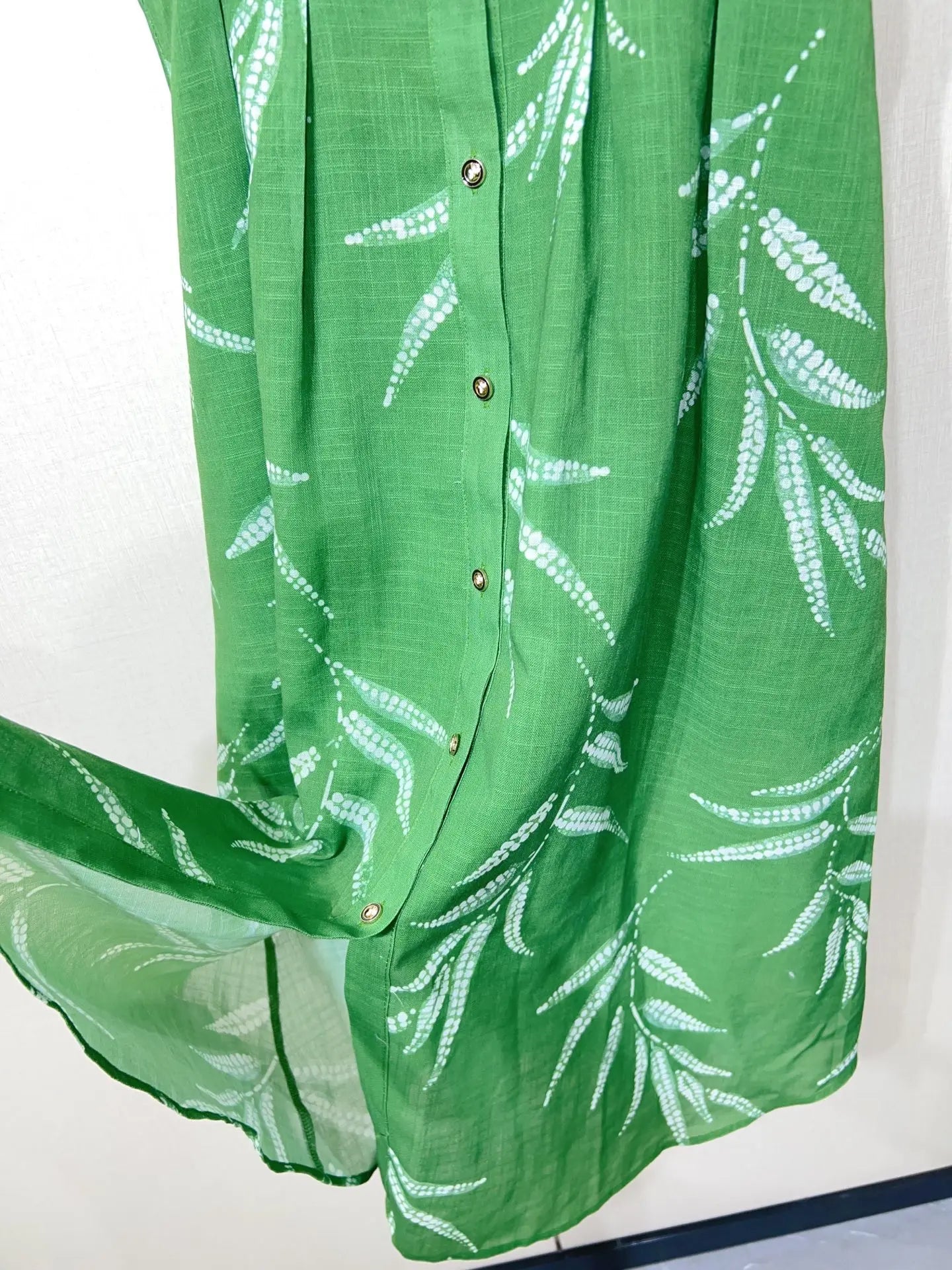 ZJYT New Summer Women's Sleeveless Green Dress Elegant Print Single Breasted Casual Holiday Midi Dresses Vestidos Female Clothes