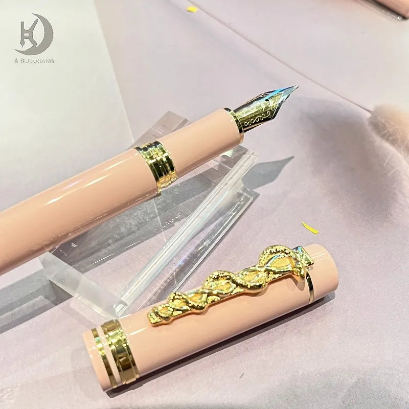 JD 957 Anniversary Tradeshow Giveaways Gift Snake Clip Colorful Fountain/Rollerball Pen,Luxury Souvenir Writing Pen
