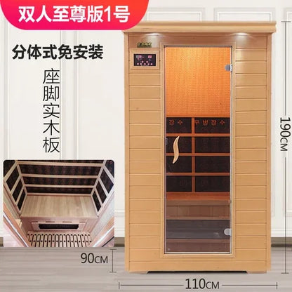 Sweat steam room household sauna room Tomalin sweat steam box energy module far infrared light wave room dry steamer