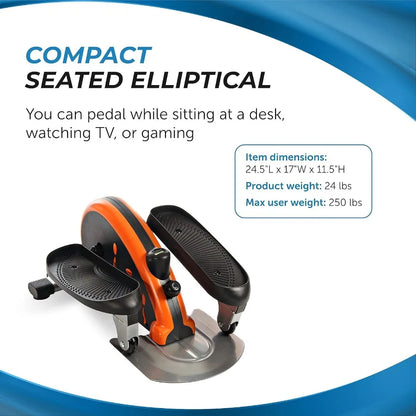 Inmotion Compact Strider Foot Exercise Machine - Under Desk Elliptical - Standing or Seated Elliptical Fitness Equipment