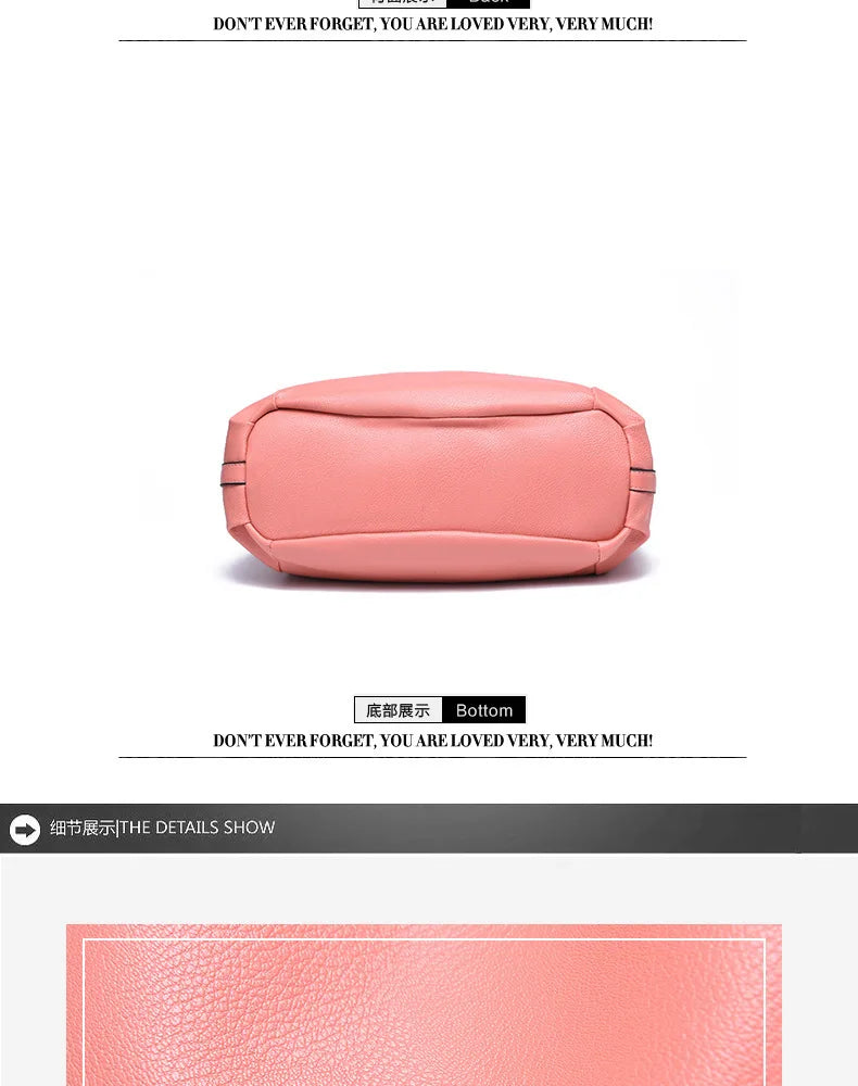 2024 Fashion Soft Leather Luxury Designer Handbag Large Capacity Women's Bag Women's One Shoulder Crossbody Bag Bolsas De Mujer