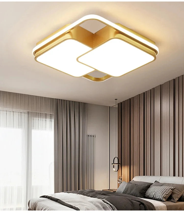 Modern LED Ceiling Light Minimalist Bedroom Lamp Home Decor Ceiling Chandelier Children's Room Lustre Living Room Lights Fixture