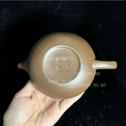 Chinese Yixing Purple Clay Teapot Large-capacity Antique Pot Handmade Xishi Tea Pot Tradition Tea Set Household Drinkware