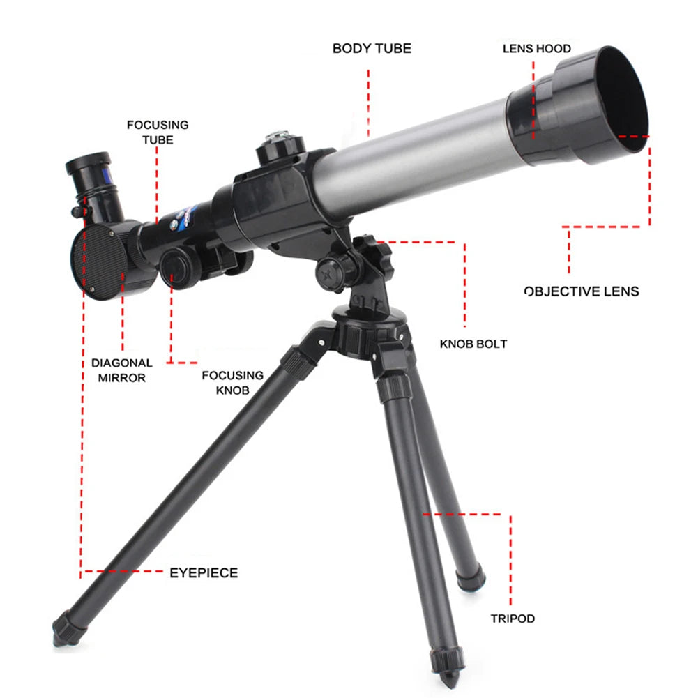  HD High Magnification Professional Astronomical Telescope Children Students Science Experiment Binoculars Stargazing Monocular