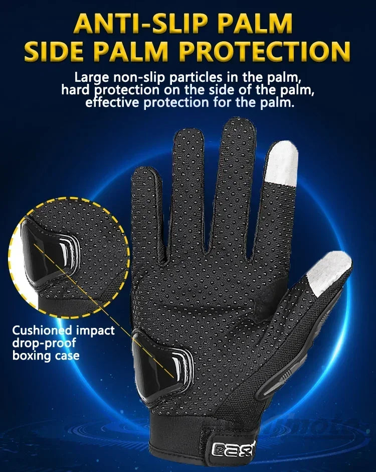 Man's Motorcycle Rider Fabric Gloves for Ktm Man Summer Touchscreen & Motocross Anti-fall Palm Accessories Sports Cycling mitten