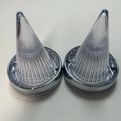 Pair Motorcycle Indicator Lens Cover Turn Signal Light Cap For Harley Touring Road Glide Road King Electra Tour Glide 1986-2021
