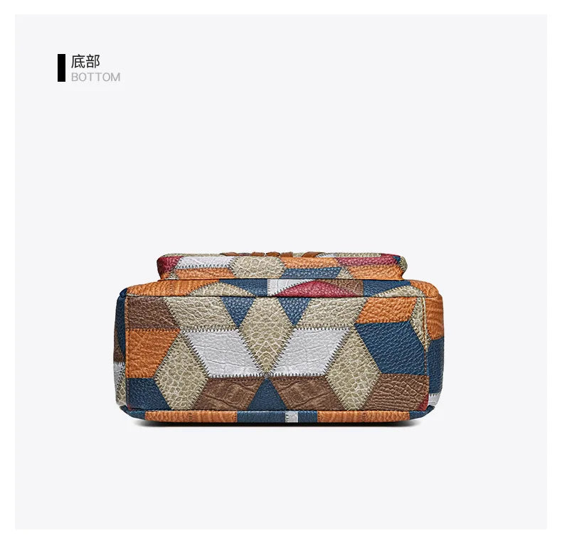 Women's Elegant Vintage Crossbody Bag Trendy HandBag Fashion Multi-pockets Shoulder Bag All-match Retro Crossbody Bag for Daily