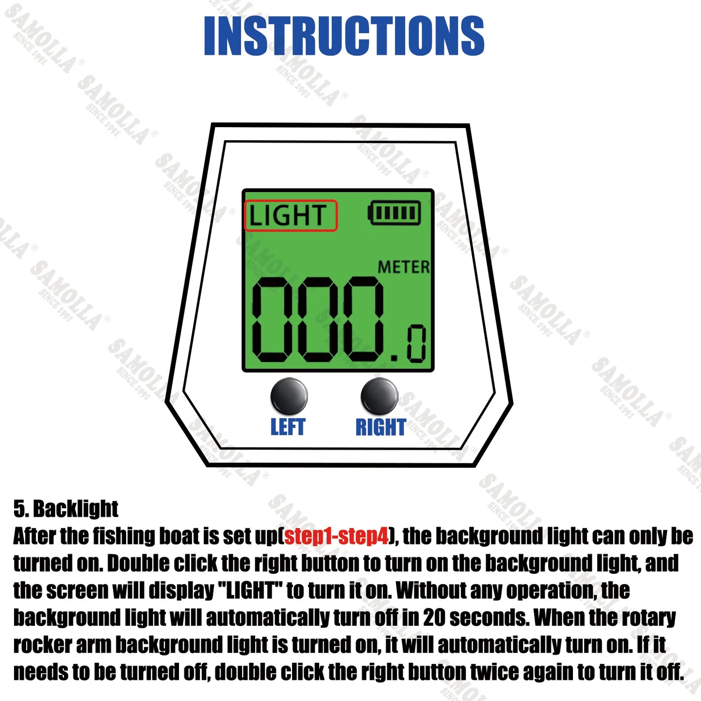 SAMOLLA Baitcasting Fishing Reel Electronic Big Led Screen High Speed 7.2:1 10kg Saltwater Waterproof Cast Drum Wheel Casting