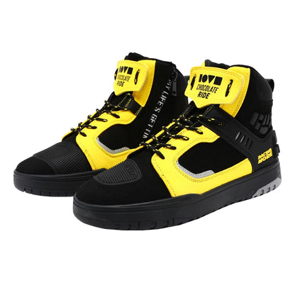 Motorbike Shoes Motorcycle Riding Protective Boots Men's Shoes Breathable Anti-fall Four Seasons Motorcycle Travel Equipment