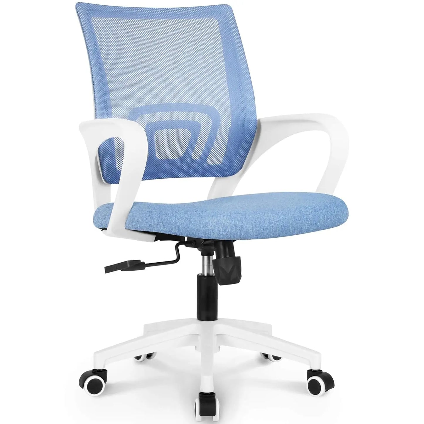 Office Desk Computer Chair Ergonomic Mesh Gaming Mid Back Seat with Comfy Lumbar Support Adjustable Height Swivel, Customized