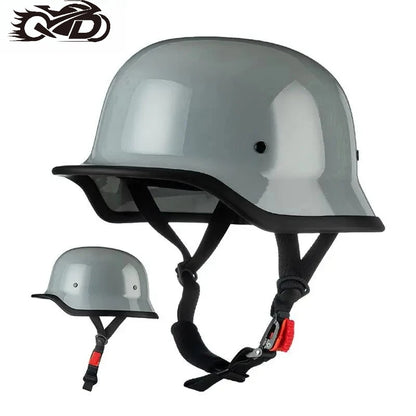 DOT Approved Motorcycle Helmet ABS Material Retro Moto Helmet Capacete De Moto Half Helmet Equipment German Tactical Vintage
