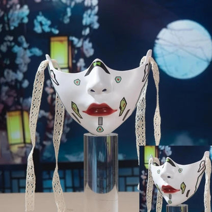 Unisex Masquerade Mask Beauty Mask Cosplay Mask Mechanical Half Face Mask for Carnival Halloween Dress up Party Mask