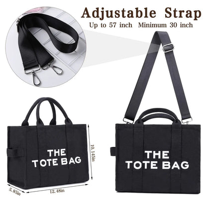 THE TOTE BAG Designer Fashion Handbag Shoulder Strap Crossbody Handbag Adjustable Large Capacity Canvas Women's Bag