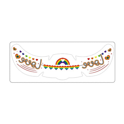 Waterproof Rainbow Freckles Face Tattoo Facial Art Disposable Face Temporary Tattoos Long Lasting Makeup Stickers Pride Month