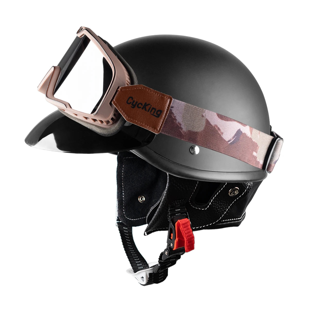 Cycking Motorcycle Helmet Four Seasons Riding Half Helmet Men Women Scooter Cute Retro