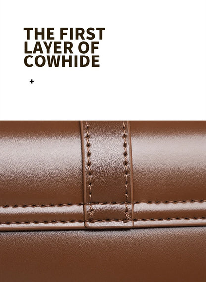Toptrends Elegant Genuine Leather Underarm Shoulder Bags For Women 2025 Luxury Designer Crossbody Purses Saddle Ladies Handbags