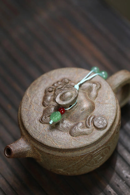 250ml Exquisite Yixing Purple Clay Teapots Master Handmade Large Caliber Pot Raw Ore Agilawood Mud Kettle Chinese Zisha Tea Set