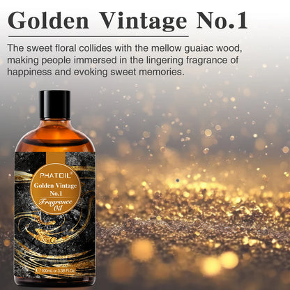 PHATOIL 100ML with Dropper Fragrance Oil For Diffuser Fruit Carnival Almond Vanilla Golden Vintage No.1 Lucifer's Letter Oils