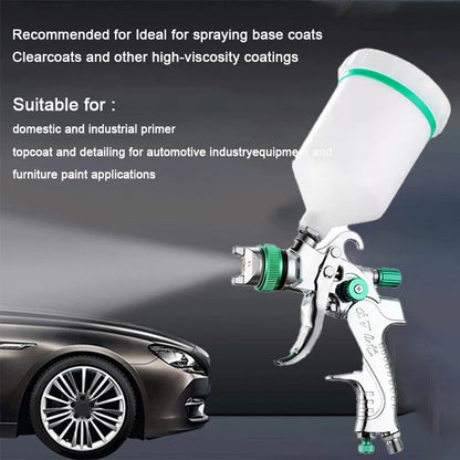 HVLP Spray Gun Adjustable Metal Atomizing Spray Gun for Painting Aerograph Cars Tool Flow Control Sprayer Paint Airbrush Set