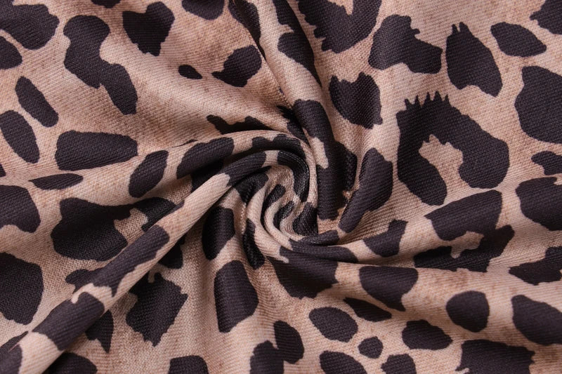 Hugcitar Leopard Print Halter Backless Slip Sexy Bodycon Jumpsuit 2025 Spring Summer Casual Outfits Streetwear Festival Romper