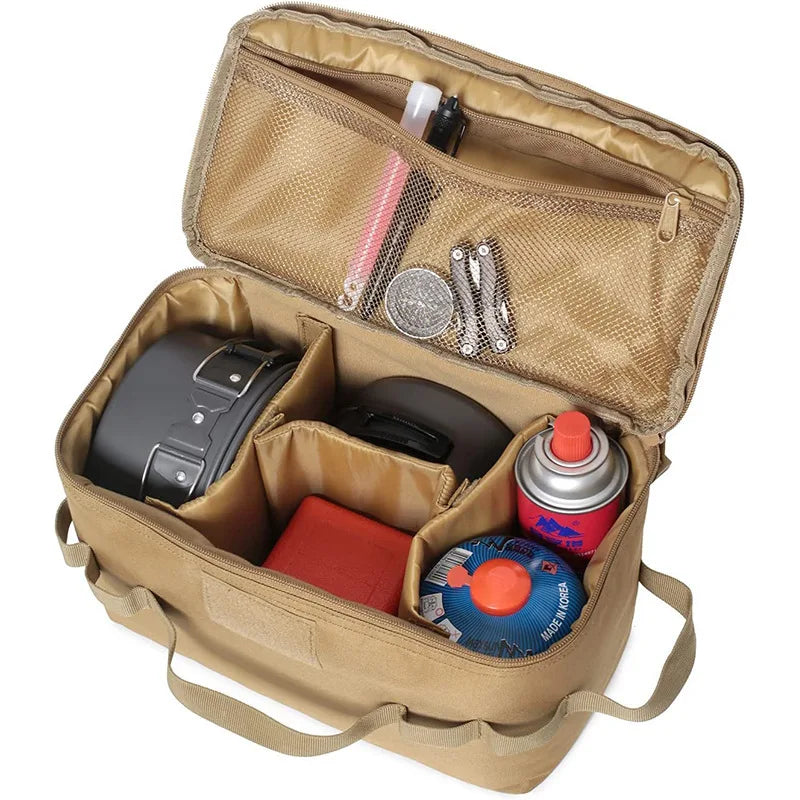 CAOX Outdoor Camping Picnic Bag Camping Supplies Tactical Gear Tent Camping Accessories Large Capacity Travel Bag Picnic Bag