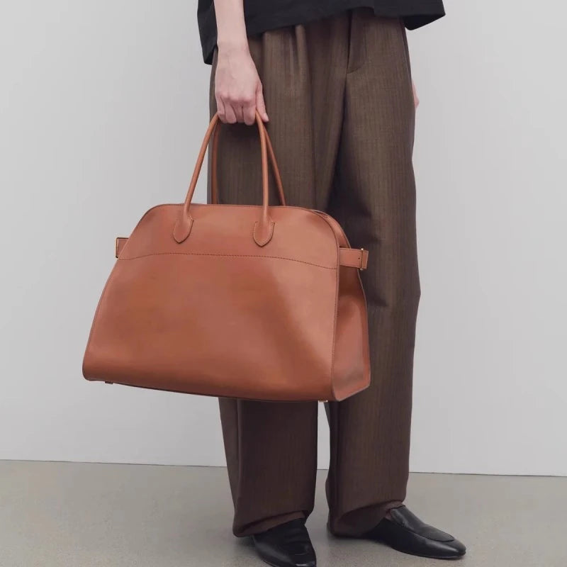 Elegant Suede Tote Bag Luxury Leather Large Capacity Shoulder Bag Minimalist Fashion Commute Handbag Soft Casual Shopping Bag