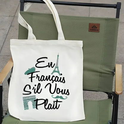 Paris Travel Tote Bag for Women Shoulder Bag with Eiffel Tower  Bag Travel Bag Parisian Themed Design Sturdy Construction