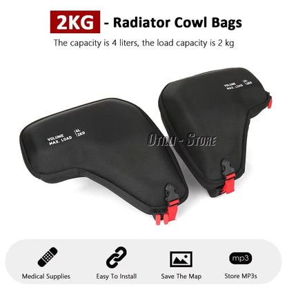 Motorcycle Accessories R1300GS Adventure Fairing Left Right Radiator Cowl Bags Waterproof For BMW R 1300 GS ADV R1300GSA 2024-