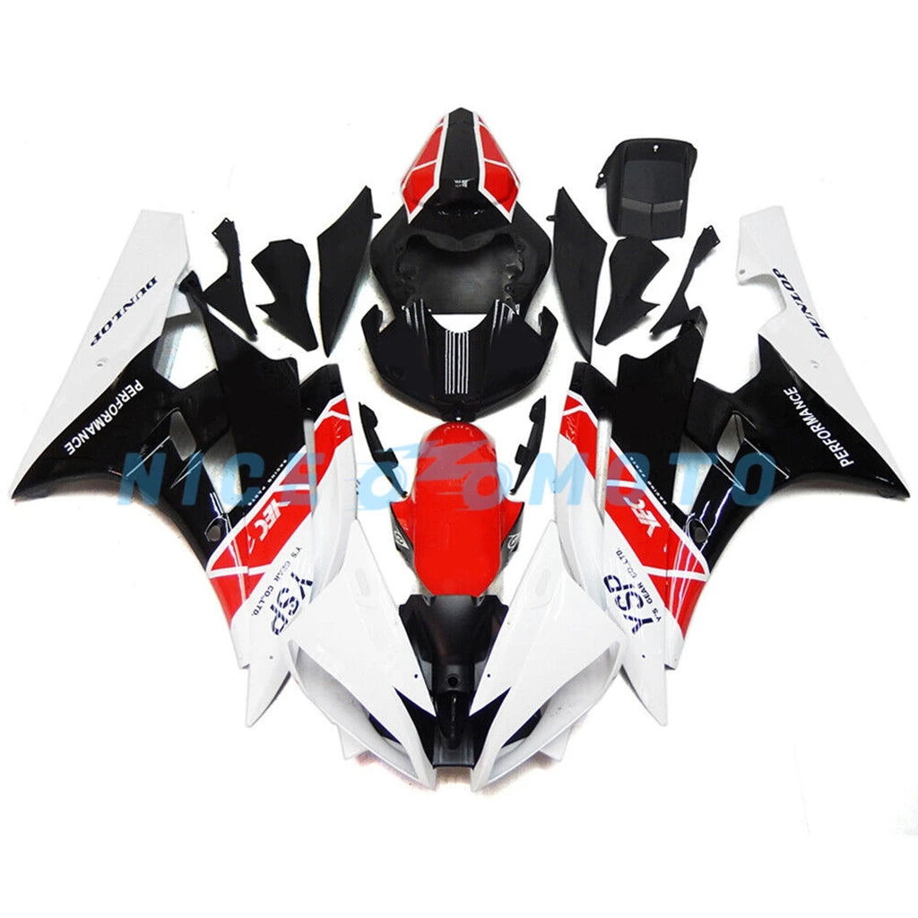 100% Fit Fairings Set for YAMAHA YZF R6 2006 2007 YZFR6 06 07 YZF-R6 ABS Plastic Injection Motorcycle  kit
