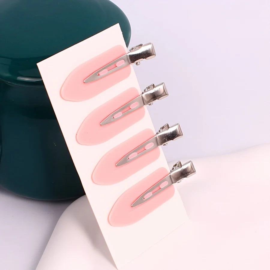 4-piece hair clip set, bangs clip, non slip hair clip, plastic non bending flat head hair clip, suitable for hair salon home use