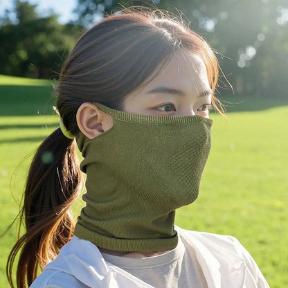 Cycling Face Mask Absorb Sweat Breathable Fishing Training Sport UV Face Scarf Neck Gaiter Summer Face Bandana Safety protection