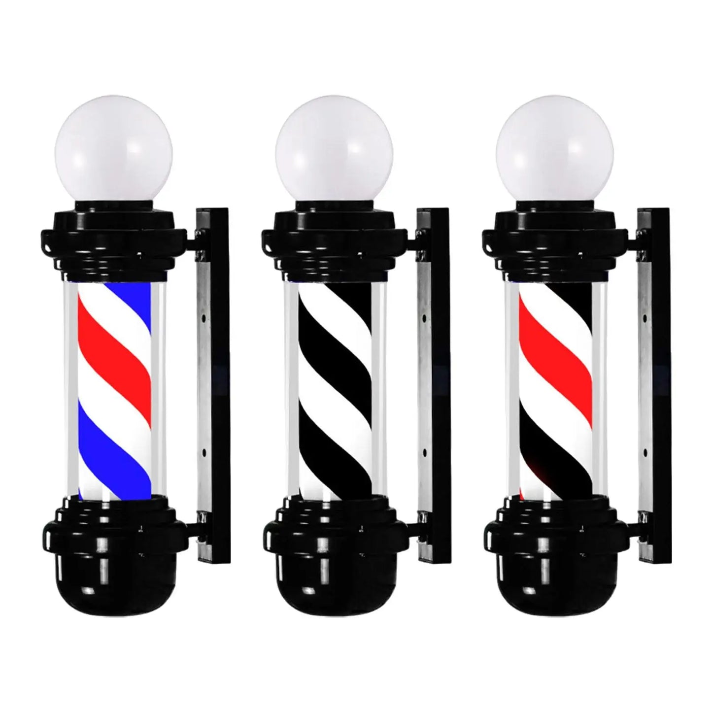 23.6 inch Barber Pole Light Classic Signs Barber Shop Open Sign for Outside