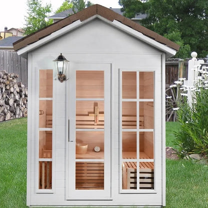 Fast Delivery Garden Solid Wood Outdoor Traditional Steam Sauna