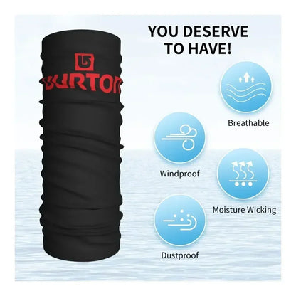 Burton Snowboard Sportive Bandana Neck Cover Printed Wrap Scarf Multifunction Balaclava Outdoor Sports For Men Women Adult