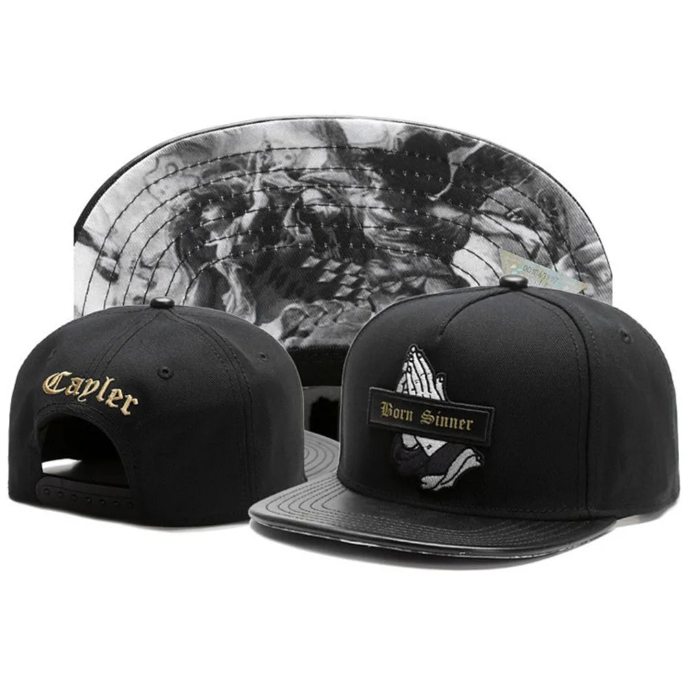 Classic Snapback Hat Cap Hip Hop Style Flat Bill Blank Adjustable Size