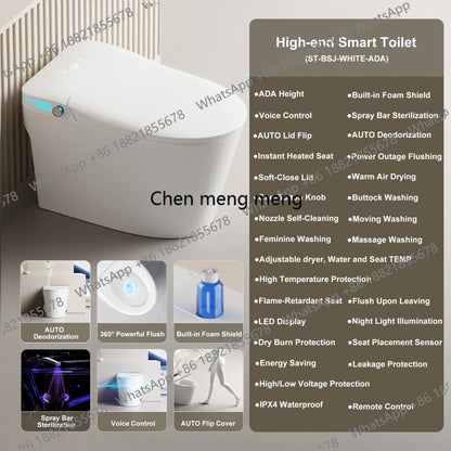 CC 45Elongated Smart Toilet with Bidet Built in,ADA Bidet Height,Foam Dispenser,One-Piece Toilet with Instant Warm Water and Dry