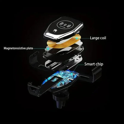 30W Wireless Chargers Fast Car For iPhone 15 14 13 12 11 Pro XS Max XR Samsung Xiaomi Wireless Charging Phone Car Holder Charger