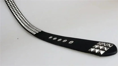 2025 New Square Bead Rivet Belt Metal Pyramid Belt Men and Women Punk Hardware Jeans Belt Y2K Belt Designer Belt Women's Belts