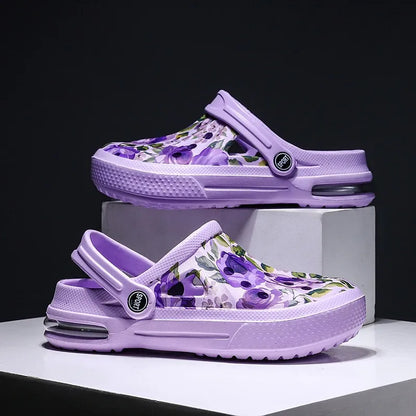 Women's Ethnic Shoes Clogs Soft Sole Two-way Wear for Beach Mules and Pool Women Garden Slides Indoor Nursing Clogs Sandals