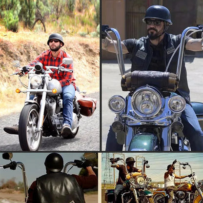 1X Motorcycle Helmet Open Face Helmet Half Helmet Retro Moto Casco Capacete Dot Approved Half Face Safety Helmet DOT